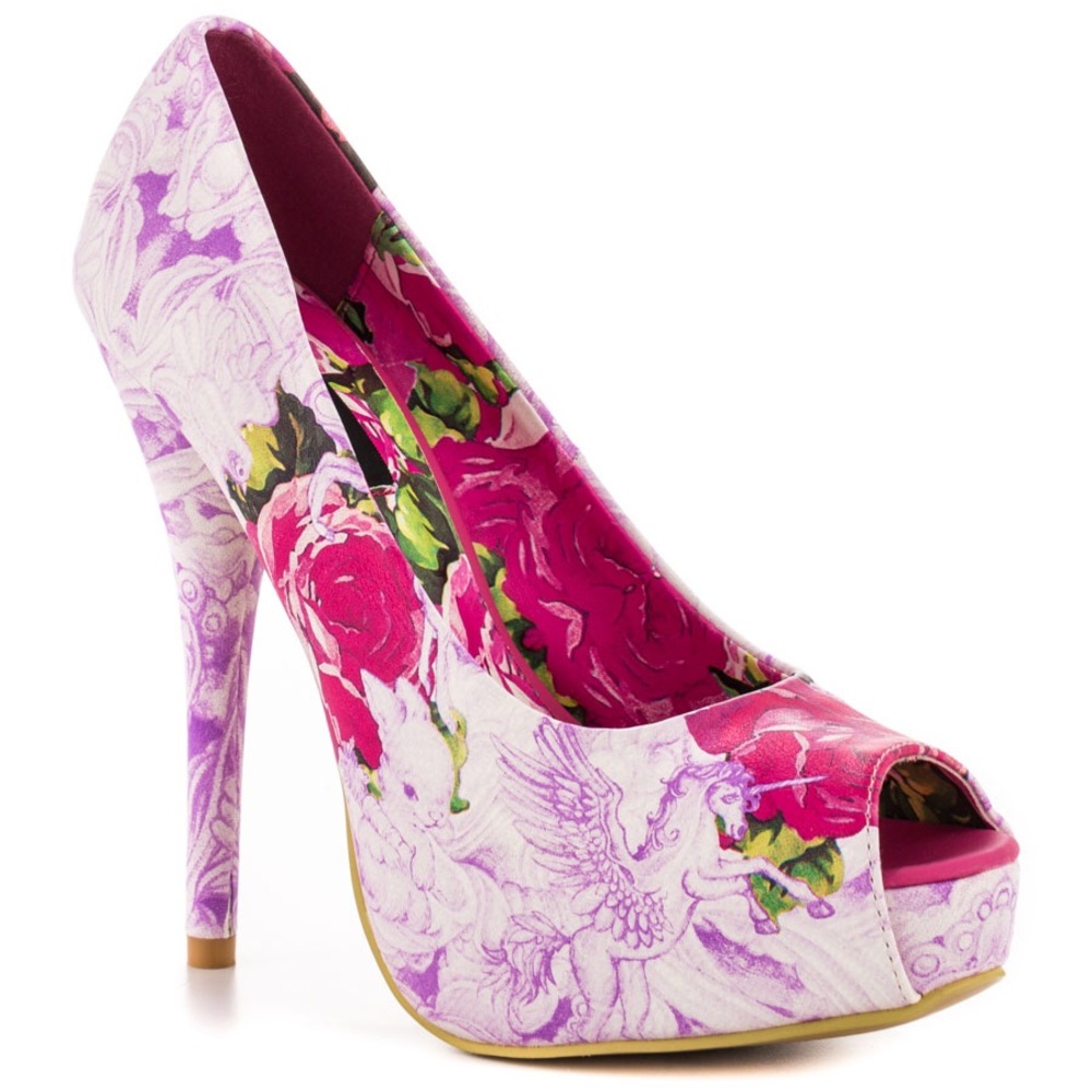Iron fist cotton candy peep toe pumps